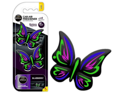 Odświeżacz powietrza AROMA FANCY SHAPES BUTTERFLY Blueberry